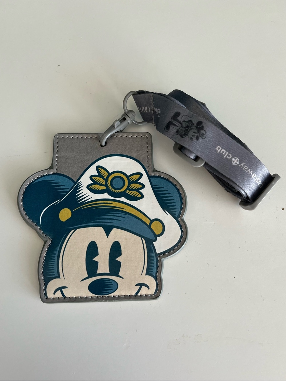 Disney Cruise Line Castaway Club Cay Captain Mickey Mouse Adjustable Lanyard